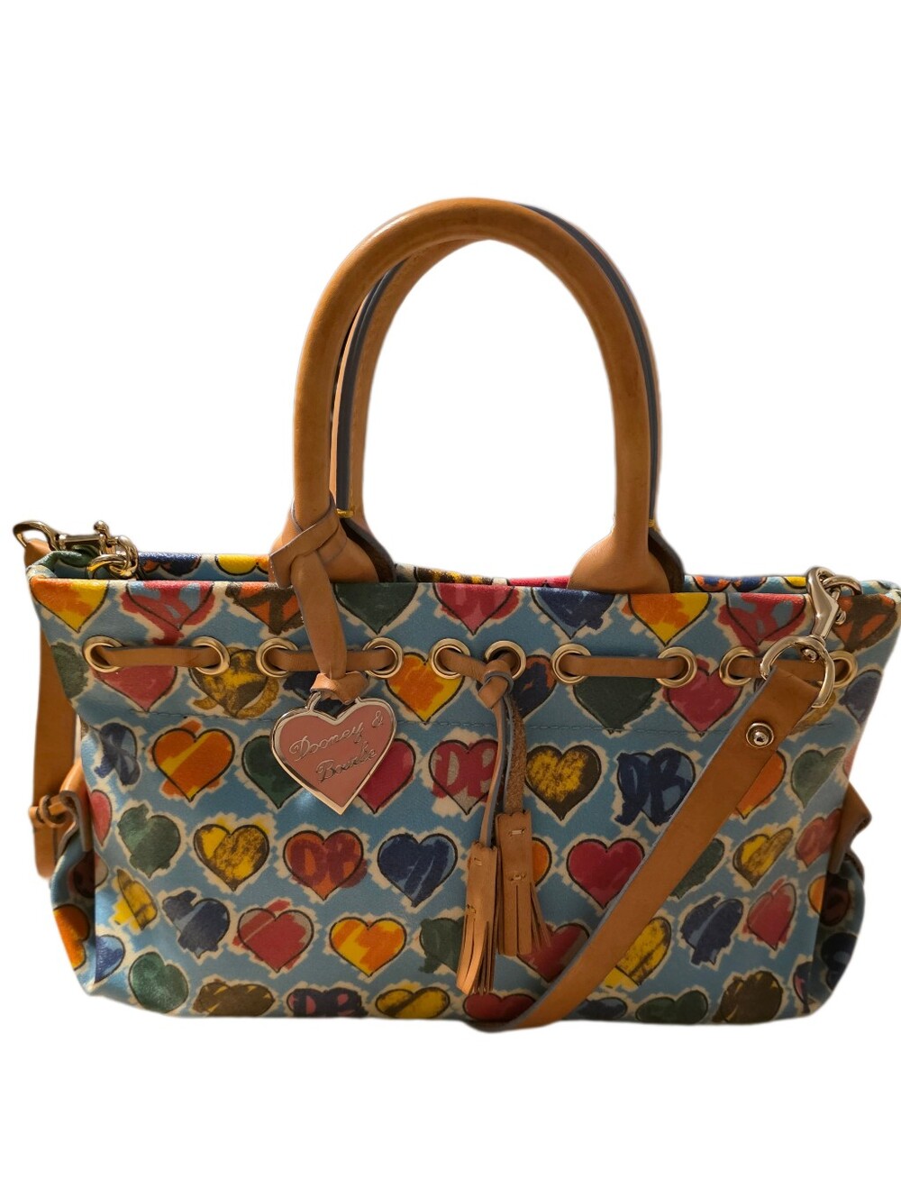 Dooney & Bourke Y2K Scribble Doodle Heart Crossbody/handbag EUC